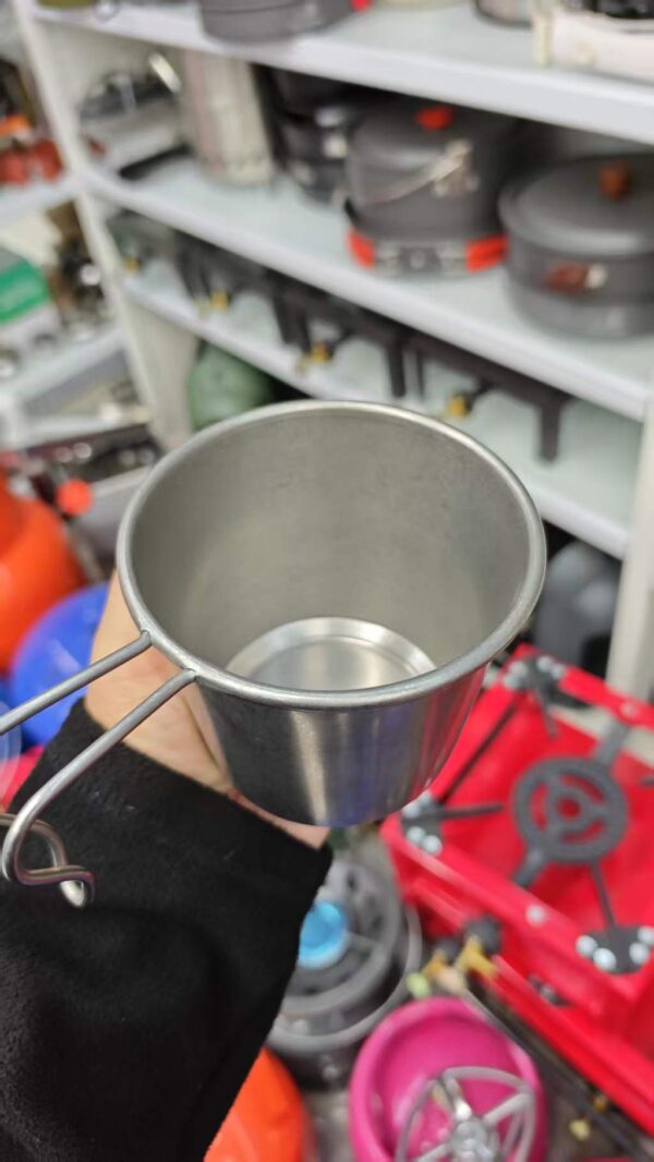 Camel Crown Vintage Sierra Cup - 304 Stainless Steel for Outdoor Camping, Portable Hiking & Coffee Mug