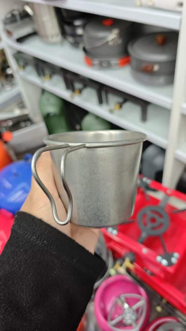 Camel Crown Vintage Sierra Cup - 304 Stainless Steel for Outdoor Camping, Portable Hiking & Coffee Mug