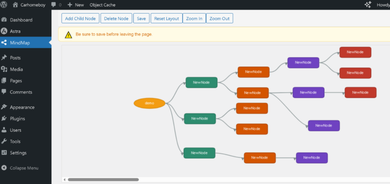 wordpress mindmap plugin